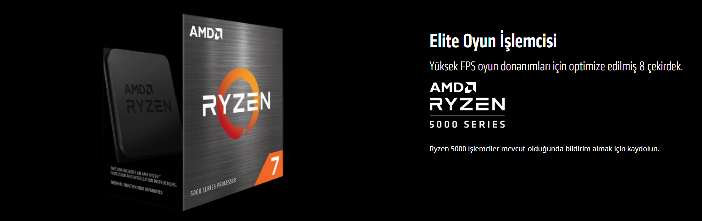 AMD Ryzen 7 5800X 3.80 Ghz 8 Çekirdek 36MB AM4 7nm İşlemci, 100-100000063WOF