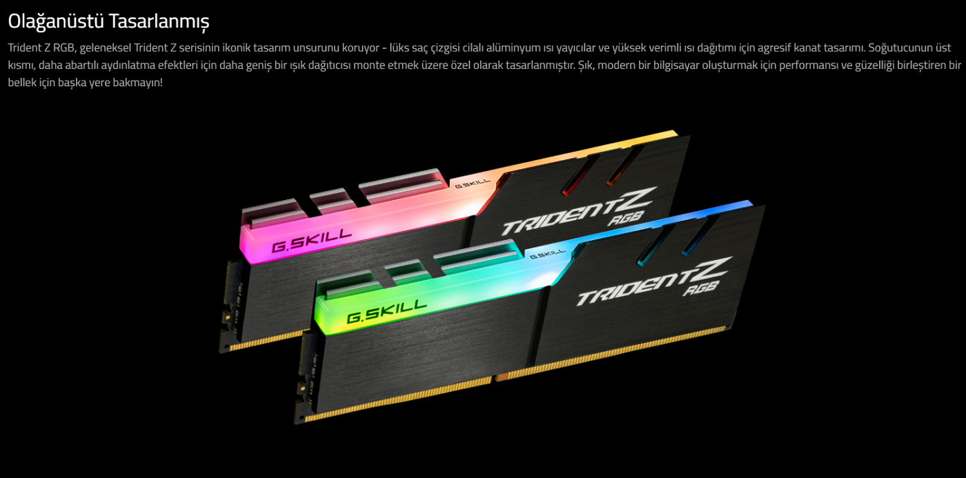 G.Skill 128GB(4x32) Trident Z RGB 4000mhz CL18 DDR4 Ram (F4-4000C18Q