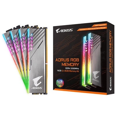 Gigabyte 16GB(2x8) Aorus RGB 3200mhz CL16 DDR4  Ram (GP-AR32C16S8K2SU416R)