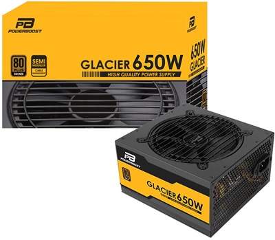 PowerBoost 650W Glacier 80+ Bronze Yarı Modüler Güç Kaynağı