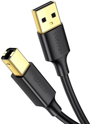 UGREEN USB 2.0 to USB-B 3m Siyah Yazıcı Tarayıcı Kablosu  