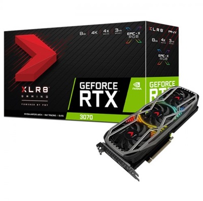PNY GeForce RTX 3070 XLR8 Gaming REVEL EPIC-X 8GB GDDR6 256 Bit LHR Ekran Kartı