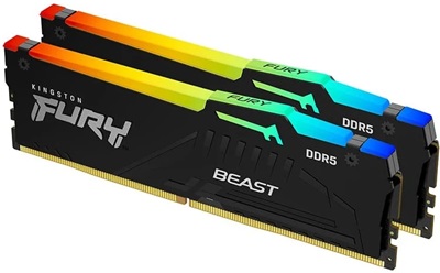 Kingston 32GB(2x16) Fury Beast RGB 6000mhz CL40 DDR5  Ram (KF560C40BBAK2-32)