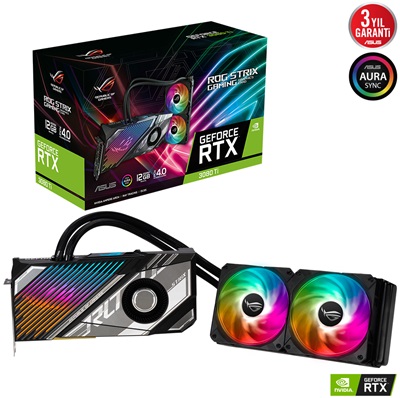 Asus GeForce RTX 3080 Ti Rog Strix LC 12G Gaming 12GB GDDR6X 384 Bit LHR Ekran Kartı