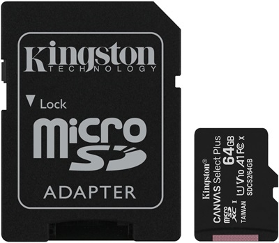 Kingston 64GB microSD Canvas Select Plus Class 10 SDCS2/64GB