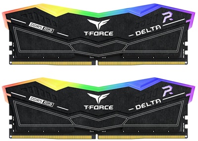 Team T-Force 32GB(2x16) Delta RGB Black EXPO 7600mhz CL36 DDR5  Ram (FF3D532G7600HC36DDC01)