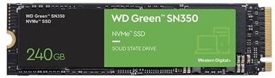 WD 240GB Green SN350 NVMe Okuma 2400MB-Yazma 900MB M.2 SSD (WDS240G2G0C)