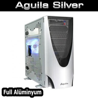 Thermaltake Aguila Silver USB 2.0 mATX/ATX Mid Tower Kasa 