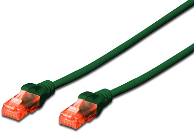Digitus DK-1617-050/G U/UTP 5m Yeşil Cat 6 Kablo  