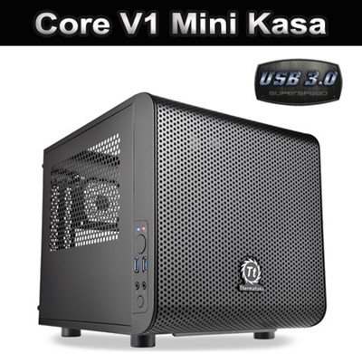Thermaltake Core V1 USB 3.0 Mini-ITX Küp Kasa 