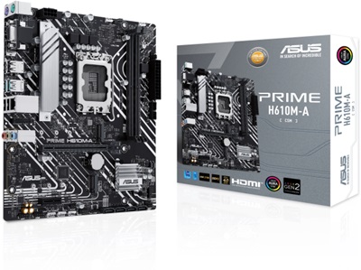 Asus PRIME H610M-A-CSM 5600mhz(OC) RGB M.2 1700p mATX DDR4 Anakart