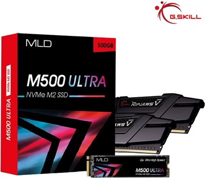 MLD 500GB M500 NVMe Gen4 SSD G.Skill 32GB(2x16) Ripjaws V Ram Avantajlı Paketi  