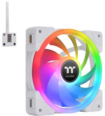Thermaltake SWAFAN EX12 RGB TT Premium Edition White 120 mm Fan (3'lü Set)