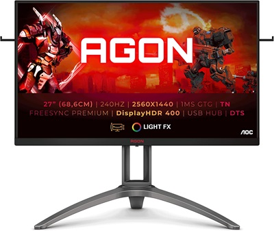 AGON 27" PRO AG273QZ 0.5ms 240hz HDMI,DisplayPort FreeSync Pro Light FX Pro 2K Gaming Monitör
