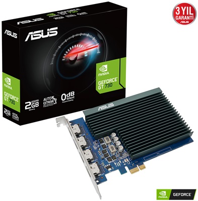 Asus GeForce GT730 4H-SL-2GD5 2GB GDDR5 64 Bit Ekran Kartı