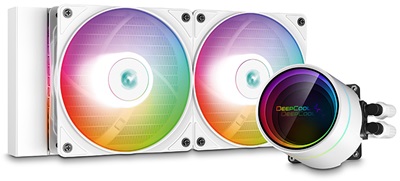 DeepCool CASTLE 240EX A-RGB WH 240mm Intel(1700p)-AMD Uyumlu Sıvı Soğutucu 