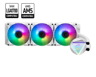 MSI MAG CoreLiquid 360R V2 WHITE 360 mm Intel(1700p)-AMD Uyumlu Sıvı Soğutucu 