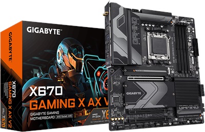 Gigabyte X670 Gaming X AX V2 8000mhz(OC) RGB M.2 Wi-Fi AM5 DDR5 ATX Anakart