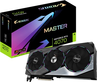 AORUS GeForce RTX™ 4070 MASTER 12G-01 resmi