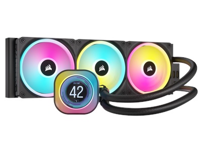 Corsair iCUE LINK H150i LCD RGB AIO 360 mm Intel(1700p)-AMD Uyumlu Sıvı Soğutucu 
