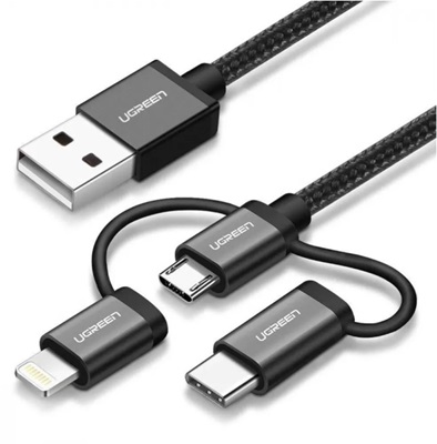 UGREEN Type-C Micro USB Şarj ve Data Kablosu  