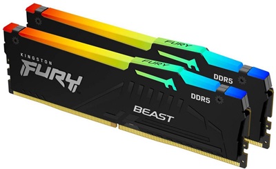 Kingston 16GB(2x8) Fury Beast RGB EXPO 5600mhz CL36 DDR5  Ram (KF556C36BBEAK2-16)