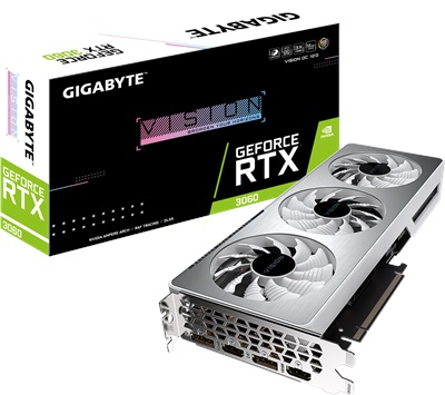 Gigabyte GeForce RTX 3060 Vision OC 12G 12GB GDDR6 192 Bit LHR Ekran Kartı