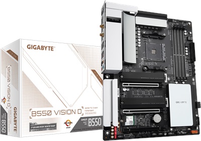 Gigabyte B550 VISION D 5200mhz(OC) M.2 Wi-Fi AM4 ATX Anakart