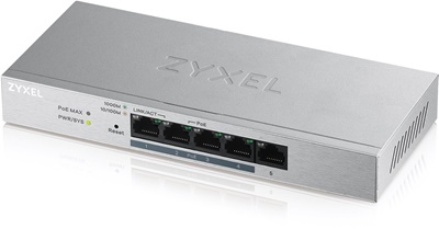 Zyxel GS1200-5HP V2 5 Port Gigabit Yönetilebilir Switch