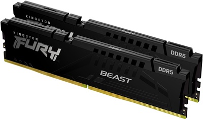 Kingston 32GB(2x16) Fury Beast Black 4800mhz CL38 DDR5  Ram (KF548C38BBK2-32)