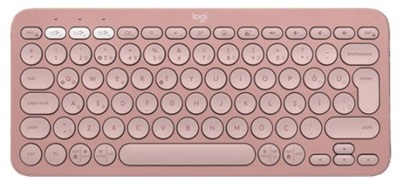 Logitech K380S Pebble Keys 2 Pembe Sessiz Klavye  