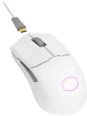 Cooler Master MM712 58GR Kablosuz 2.4G/BT Beyaz Gaming Mouse