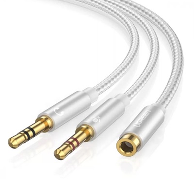 UGREEN 3.5mm Kulaklık ve Mikrofon Birleştirici Y Kablo  