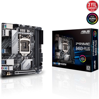 Asus Prime B460I-PLUS 2933mhz(OC) RGB M.2 1200p Mini-ITX Anakart