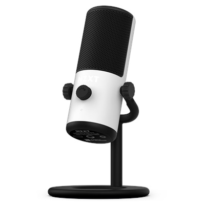 NZXT Capsule Mini Kardioid Beyaz Yayıncı Mikrofonu 