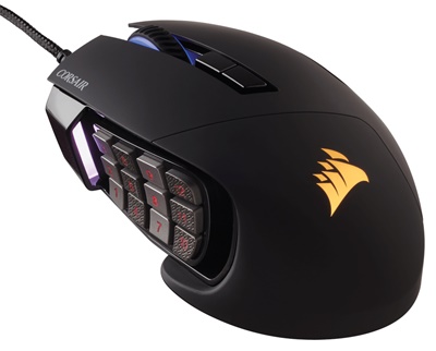 Corsair Scimitar Pro MOBA / MMO Siyah Optik Gaming Mouse 