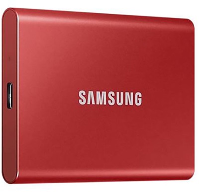 Samsung 500GB T7 1000MB Okuma - 1050MB Yazma USB 3.2 Gen 2 Kırmızı Taşınabilir SSD (MU-PC500R/WW)