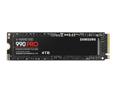 Samsung 4TB 990 PRO NVMe Okuma 7450MB-Yazma 6900MB M.2 SSD (MZ-V9P4T0BW)