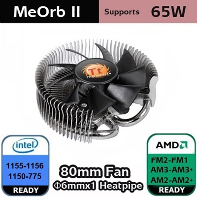 Thermaltake MeOrb II 80 mm Intel-AMD Uyumlu Hava Soğutucu 