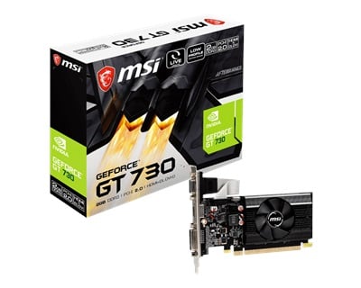 MSI GeForce GT N730K-2GD3/LP 2GB DDR3 64 Bit Ekran Kartı