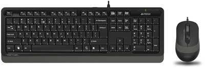 A4 Tech F1010 Gri USB Klavye + Mouse Set 
