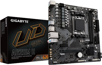 Gigabyte A620M H 6400mhz(OC) M.2 AM5 mATX DDR5 Anakart