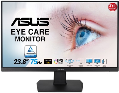 Asus 23.8" VA24EHE 5ms 75hz HDMI,DVI,VGA Adaptive Sync Monitör