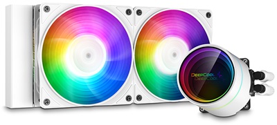 DeepCool CASTLE 240EX A-RGB WH 240 mm Intel-AMD Uyumlu Sıvı Soğutucu