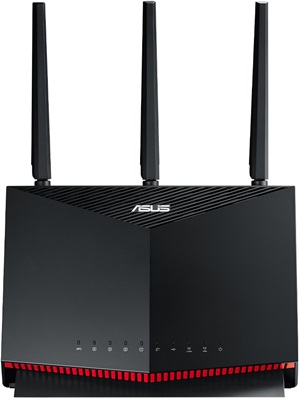 Asus RT-AX86S WiFi6 Dual band Gaming Ai Mesh Aiprotectionpro 4G VPN Router Access Point 