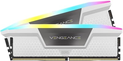 Corsair 32GB(2x16) Vengeance RGB Beyaz 6200mhz CL36 DDR5  Ram (CMH32GX5M2B6200C36W)