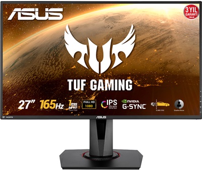 Asus 27" TUF Gaming VG279QR 1ms 165hz HDMI,DisplayPort G-Sync Gaming Monitör