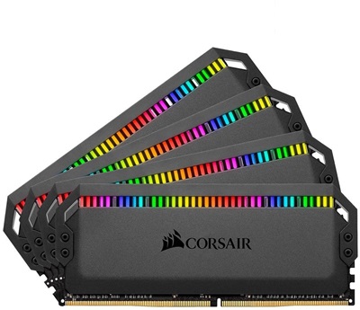 Corsair 64GB(4x16) Dominator Platinum RGB 3600mhz CL18 DDR4  Ram (CMT64GX4M4Z3600C18)