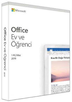 Microsoft Office 2019 Ev ve Öğrenci Türkçe Kutu Ofis Yazılımı  