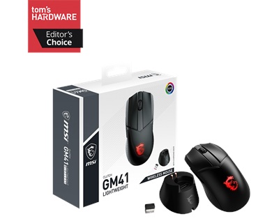 MSI Clutch GM41 LightWeight RGB Optik Kablosuz Gaming Mouse  